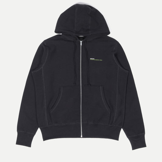 DSPTCH Heavyweight Shop Zip-Up Hoodie Black
