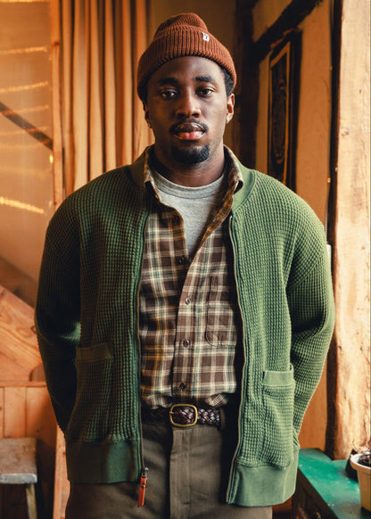 American Trench Merino Cardigan Stitch Beanie