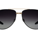 Barton Perreira 007 AVTAK Sunglasses - Black Satin / Gold / Smolder (AR)