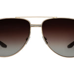 Barton Perreira 007 AVTAK Sunglasses - Gold / Silver / Smokey Topaz (AR)