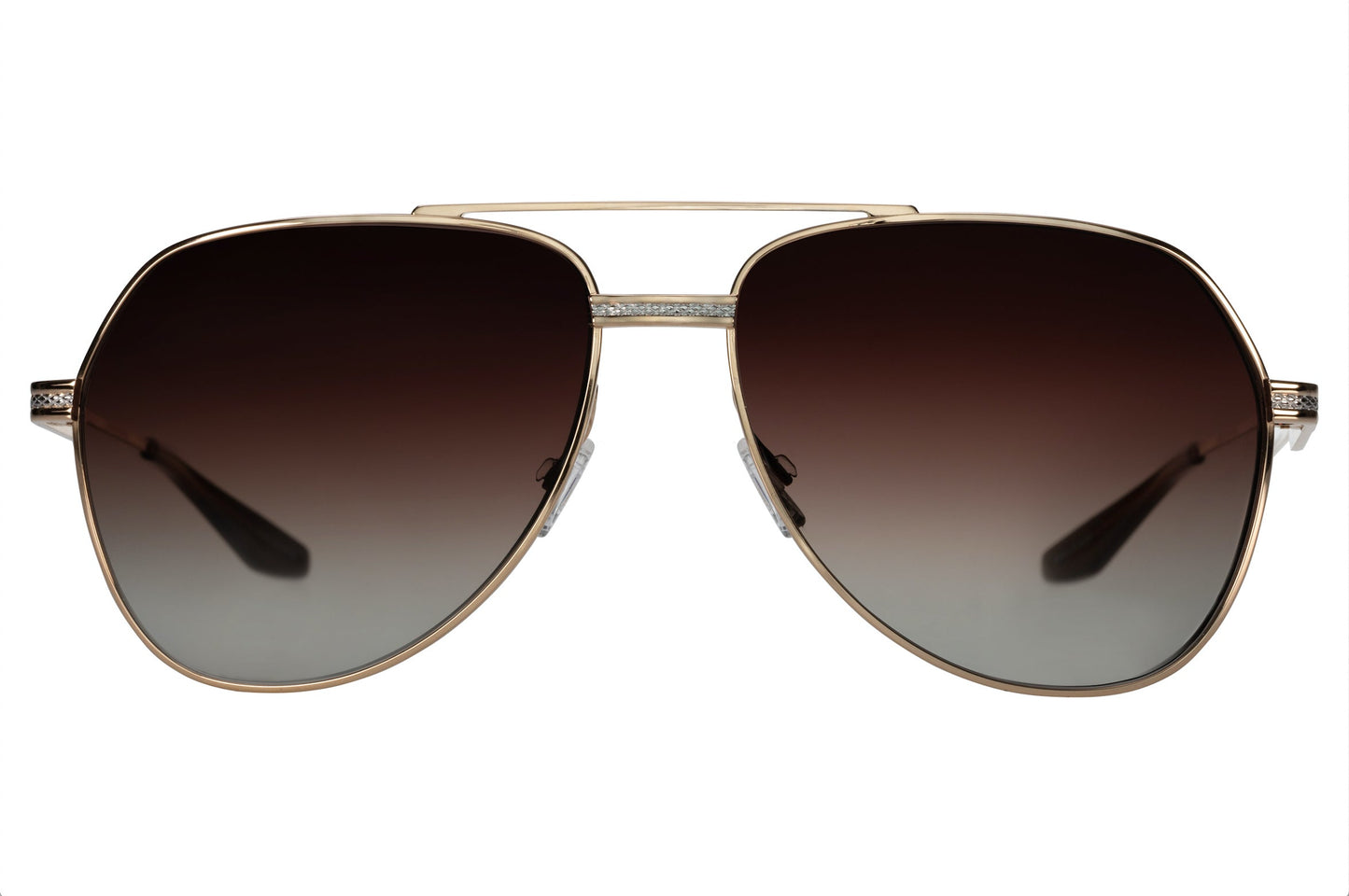 Barton Perreira 007 AVTAK Sunglasses Gold Silver Smokey Topaz (AR)