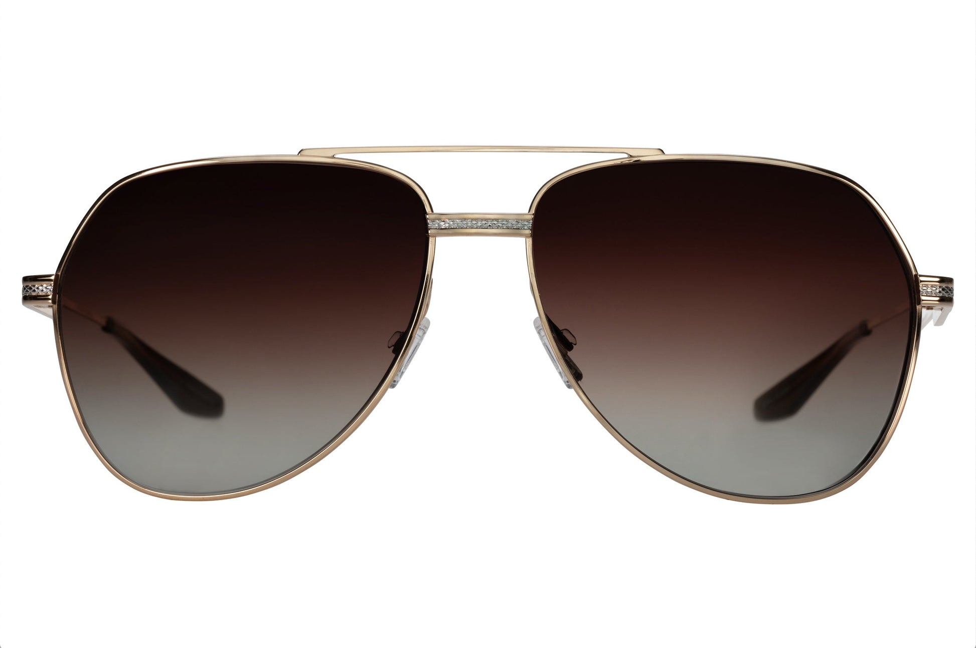 Barton Perreira 007 AVTAK Sunglasses Gold Silver Smokey Topaz (AR)