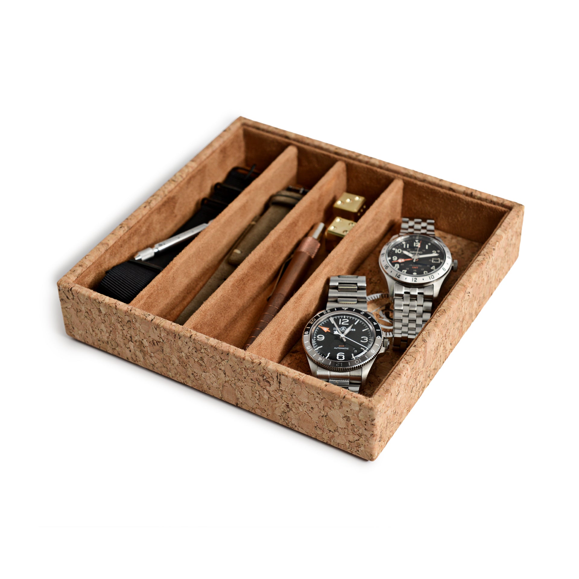 NEX Double Layer Watch Organizer Case with Jewelry Tray Drawer - Walmart.com