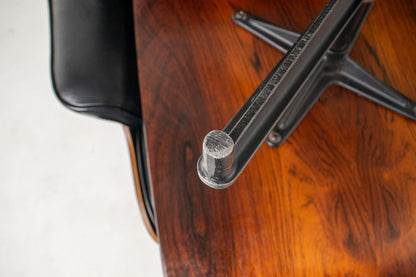 Early 1st Generation Eames Lounge Chair and Ottoman in Brazilian Rosewood finished in Gunstock Oil by Herman Miller