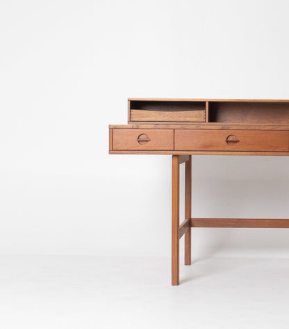 Peter Lovig Mid Century Danish Teak Flip Top Desk