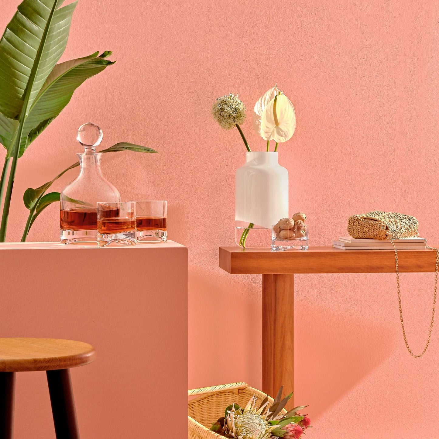 Nude Glass Arch Whisky Glasses