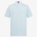 Asher Golf Herringbone Polo - Ice