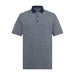 Asher Golf Herringbone Polo - Admiral Navy
