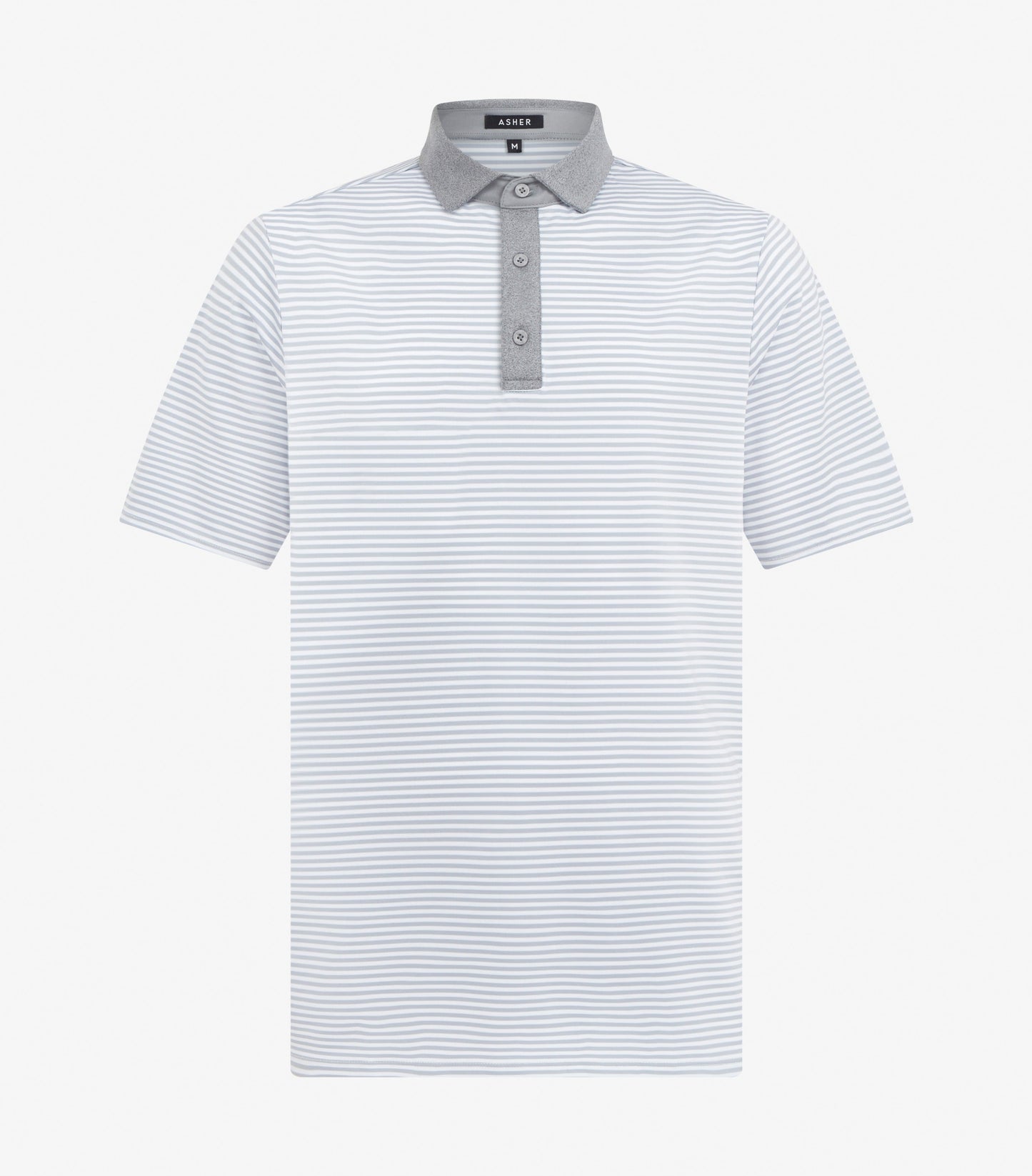 Asher Golf Traverse Polo Heather Grey