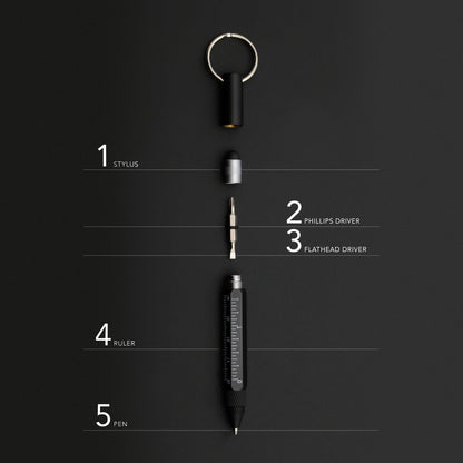 A-Tech Multitool Pen 5-in-1 Keychain