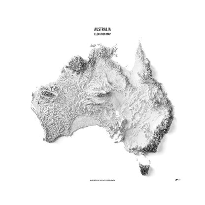 Australia Elevation Map