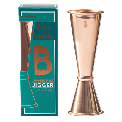 Bull In China Solid Copper and Brass Jiggers