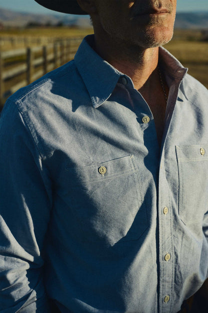 Bridges Oxford Workshirt in Navy