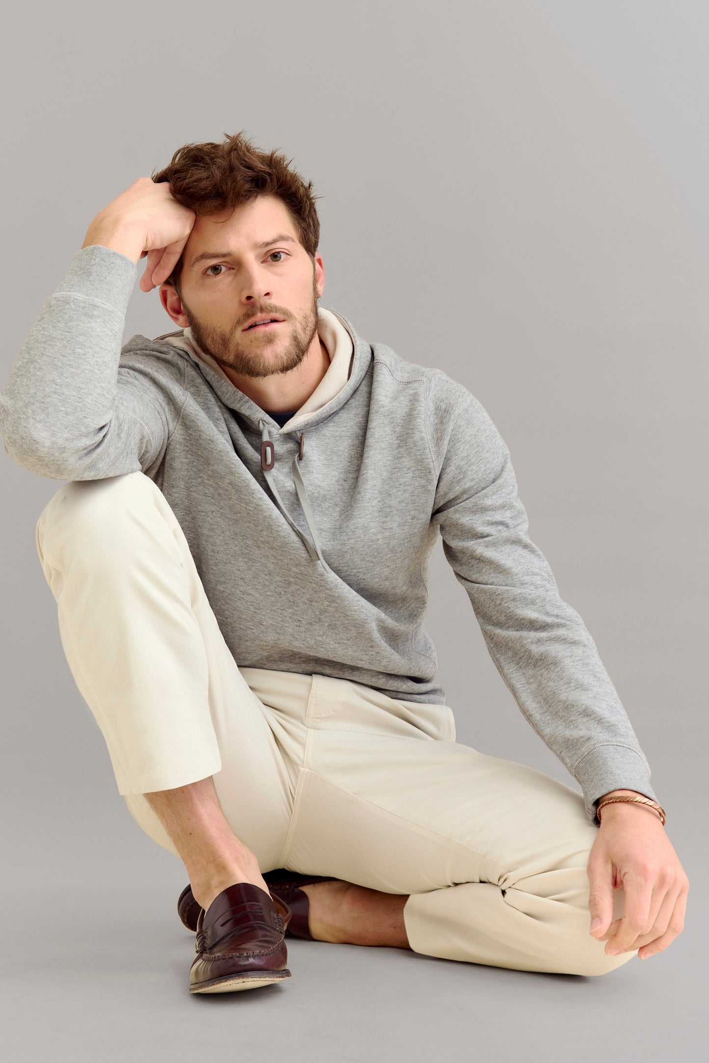 Billy Reid Rib Hoodie Pullover