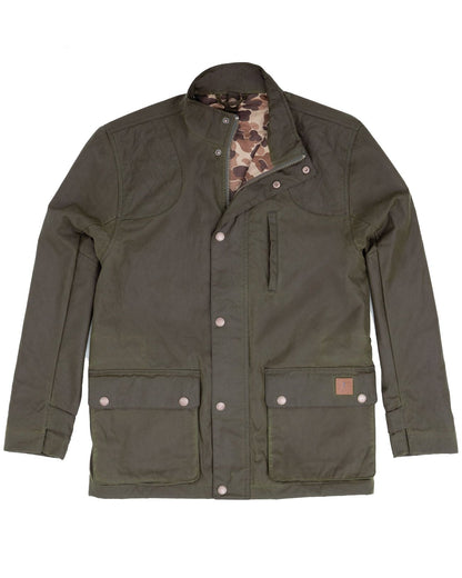 Ball and Buck Waxed Field Jacket Dark Olive