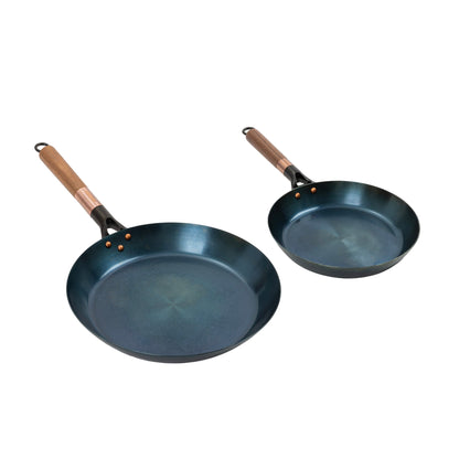 Barebones Blue Carbon Steel Skillet