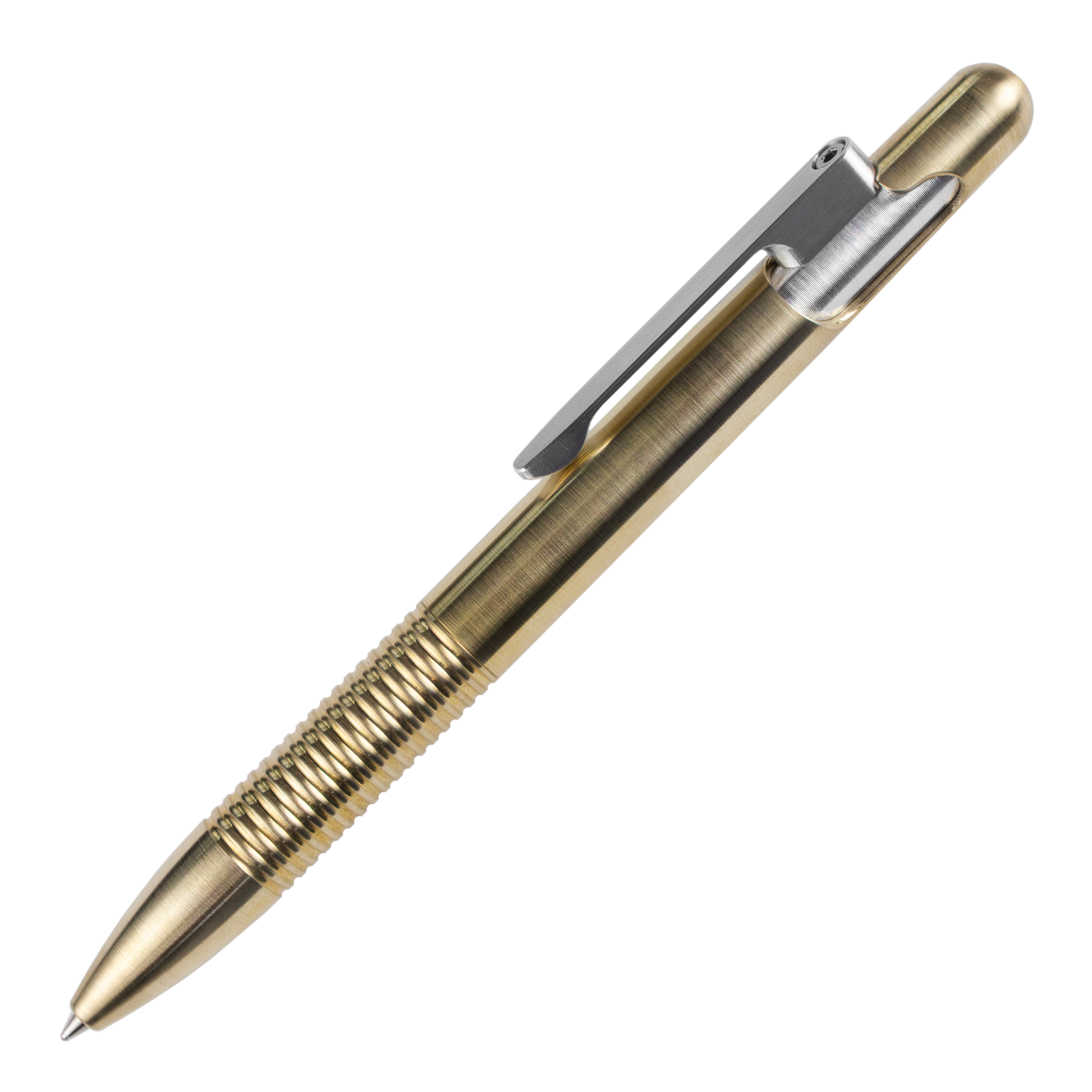 Machine Era Bolt Field Pen Brass | Ti Clip