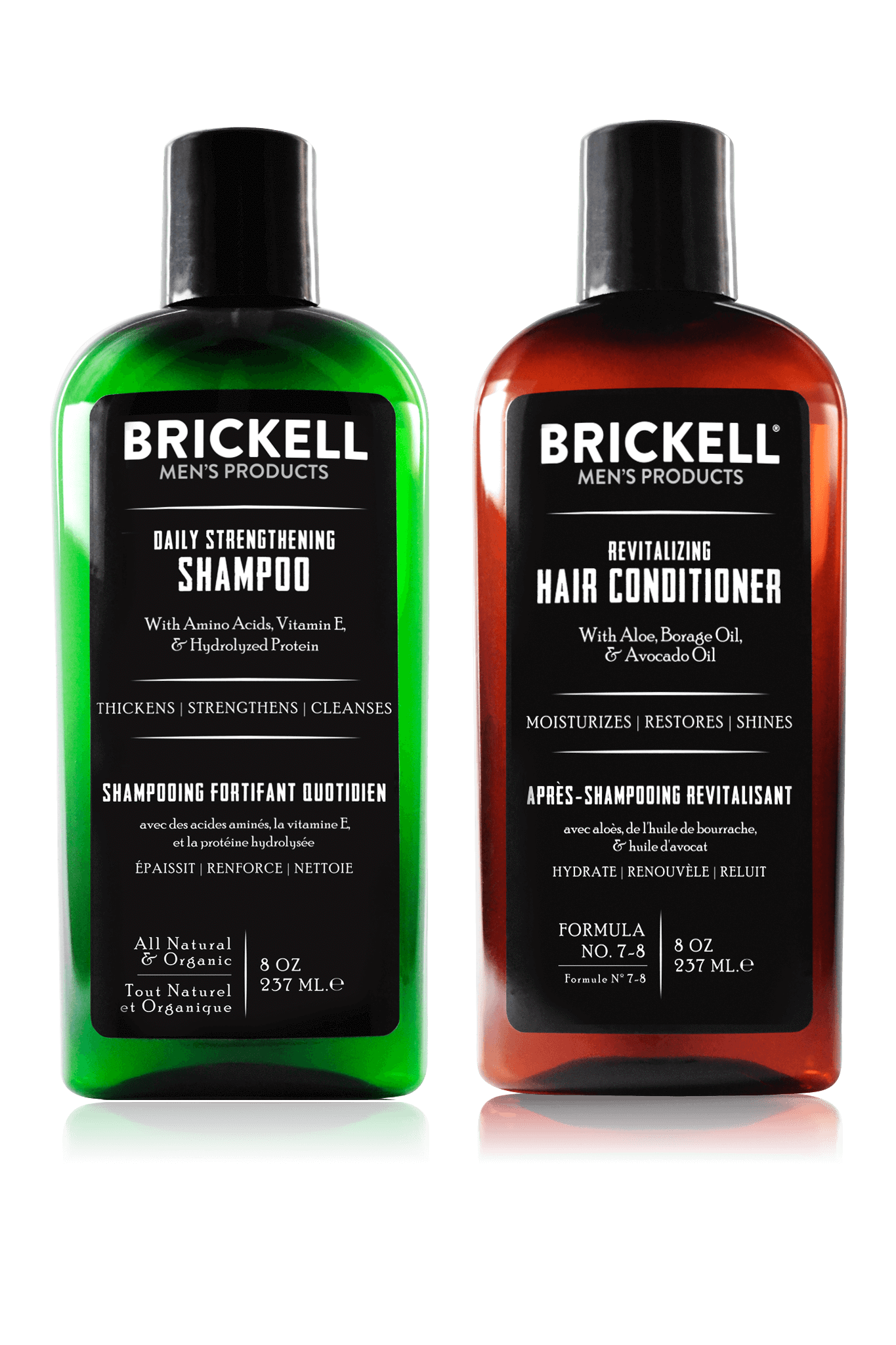 Brickell Daily Revitalizing Men's Hair Care Routine