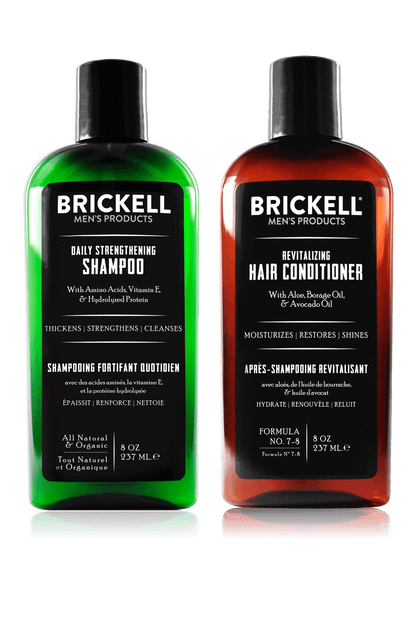 Brickell Daily Revitalizing Men's Hair Care Routine
