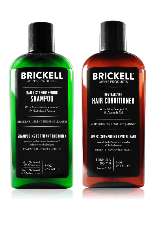 Brickell Daily Revitalizing Men's Hair Care Routine