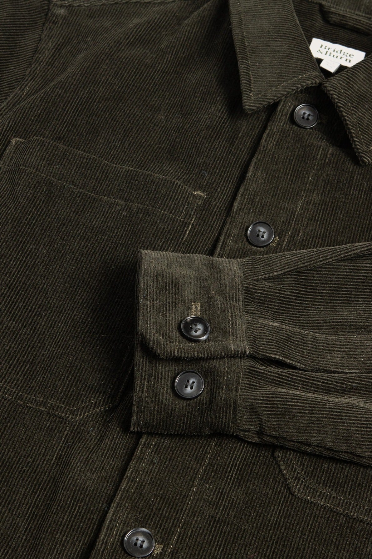 Bridge & Burn Banks Deep Pine Corduroy Shirt Jacket