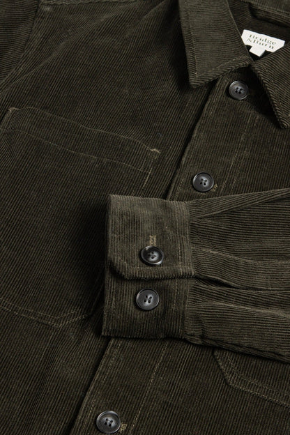 Bridge & Burn Banks Deep Pine Corduroy Shirt Jacket