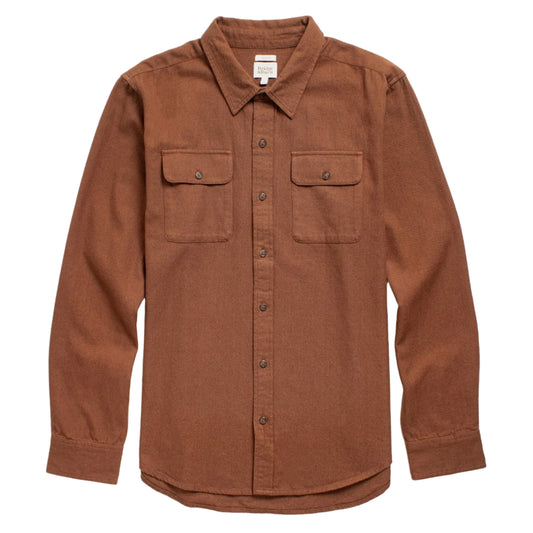 Bridge & Burn Terracotta Melange Bedford Shirt