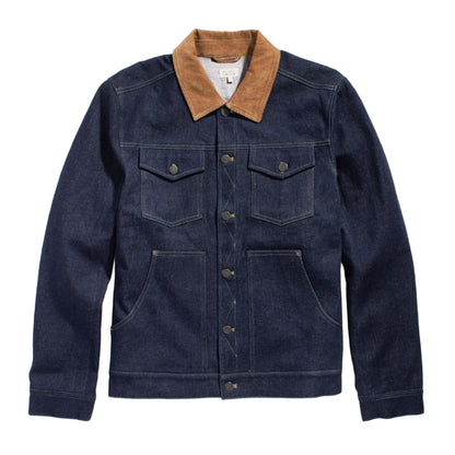 Bridge & Burn Dark Denim Burl Trucker Jacket