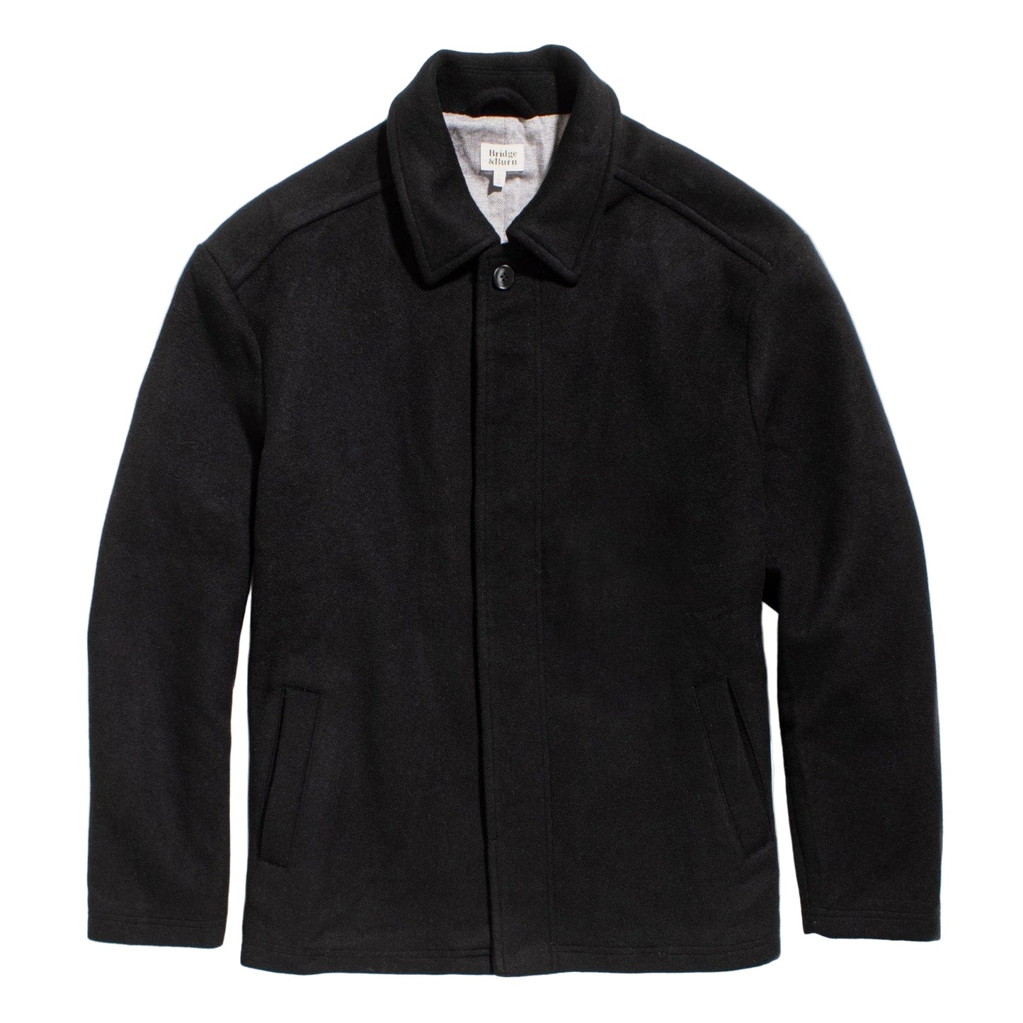 Bridge & Burn Black Clive Car Coat