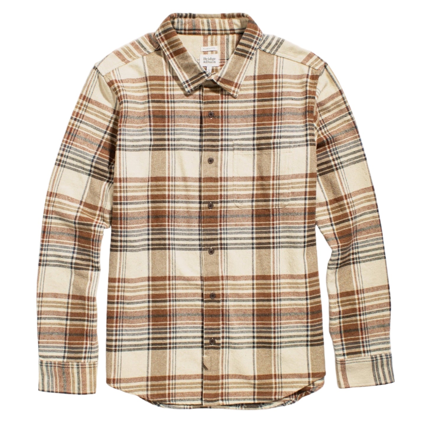 Bridge & Burn Latte Plaid Larson Shirt