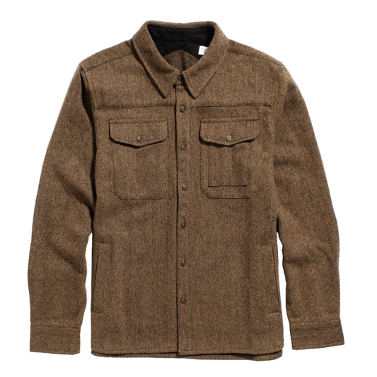 Bridge & Burn Fielding Tawny Tweed Shirt Jacket