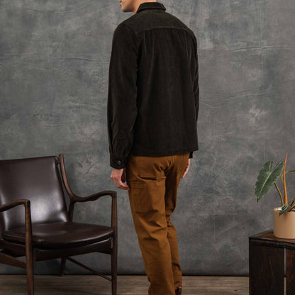 Bridge & Burn Banks Deep Pine Corduroy Shirt Jacket
