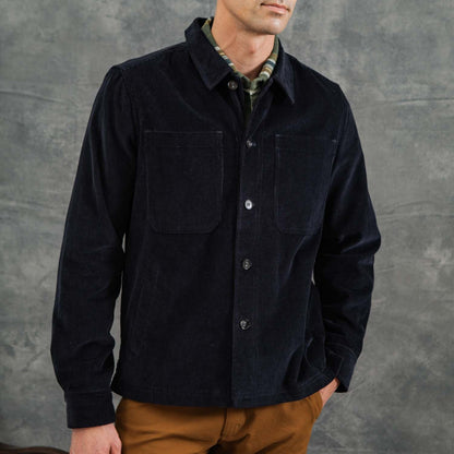 Bridge & Burn Banks Midnight Blue Corduroy Shirt Jacket