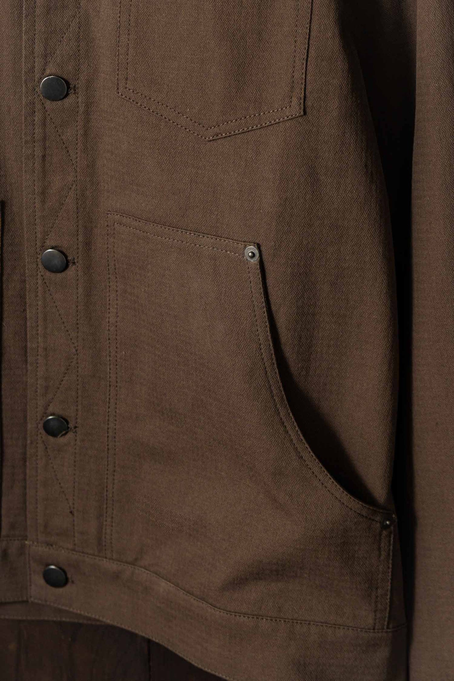 Bridge & Burn Burl Walnut Trucker Jacket