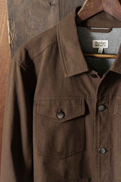 Bridge & Burn Burl Walnut Trucker Jacket