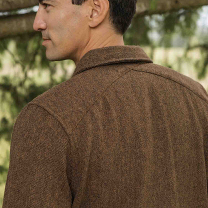 Bridge & Burn Fielding Tawny Tweed Shirt Jacket