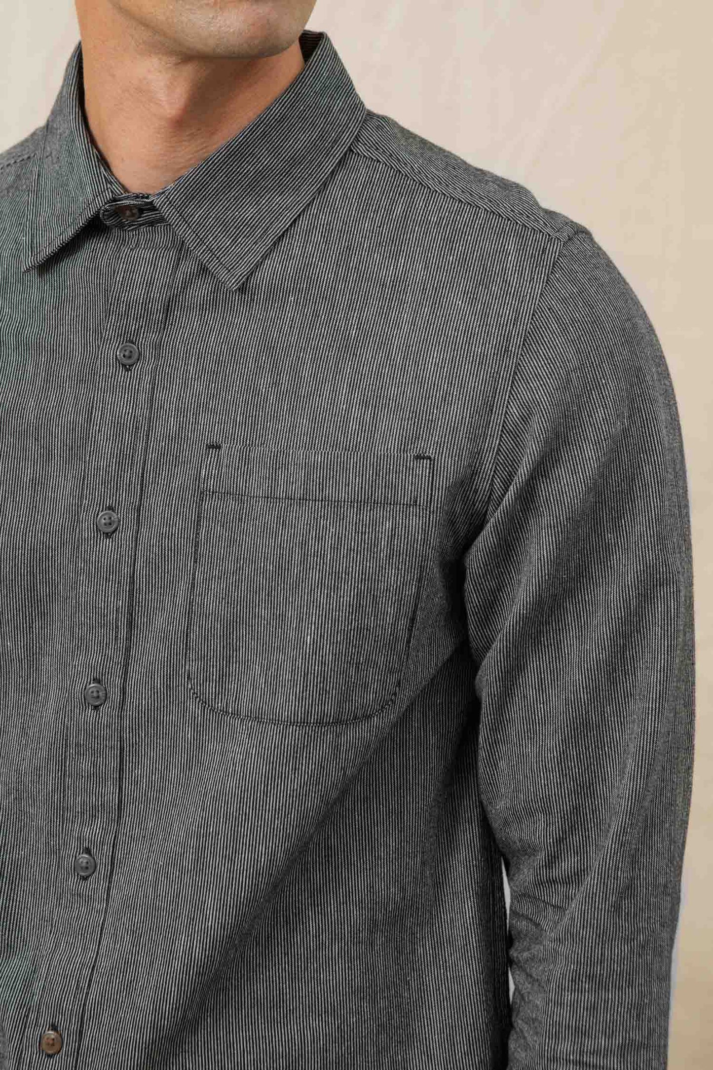 Bridge & Burn Jude Shirt / Onyx Stripe