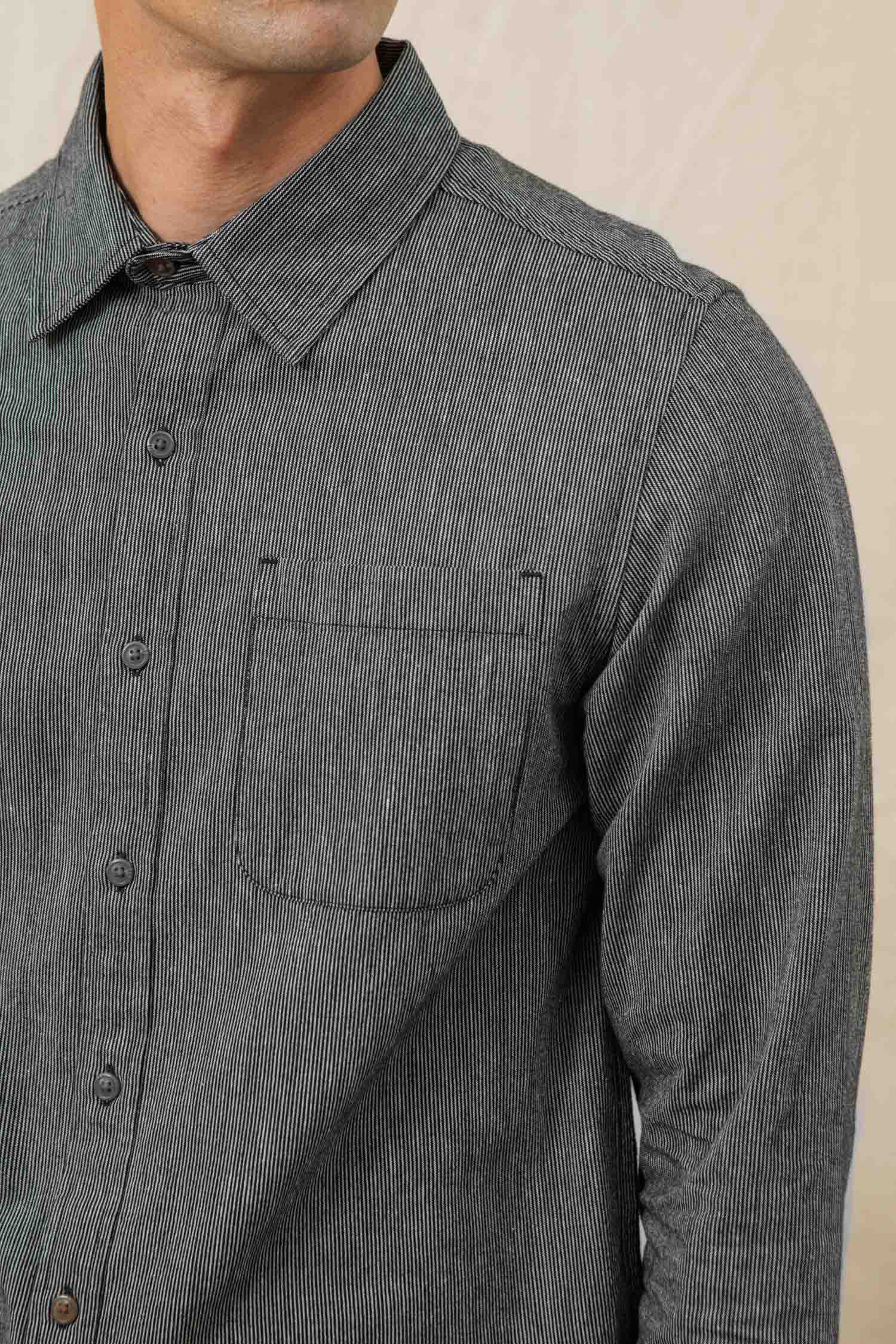Bridge & Burn Jude Shirt / Onyx Stripe