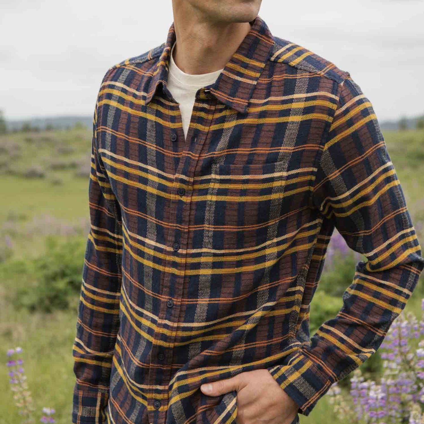 Bridge & Burn Desert Dawn Plaid Larson Shirt