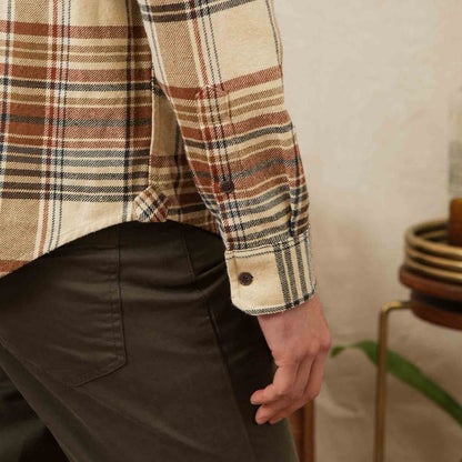 Bridge & Burn Latte Plaid Larson Shirt