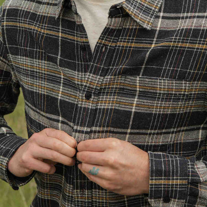 Bridge & Burn Volcanic Plaid Larson Shirt