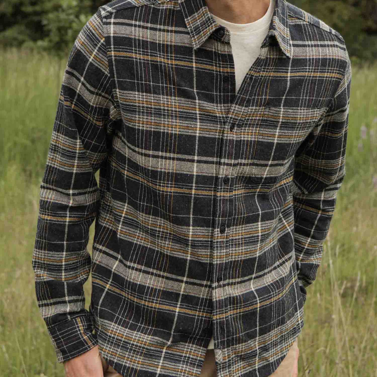 Bridge & Burn Volcanic Plaid Larson Shirt