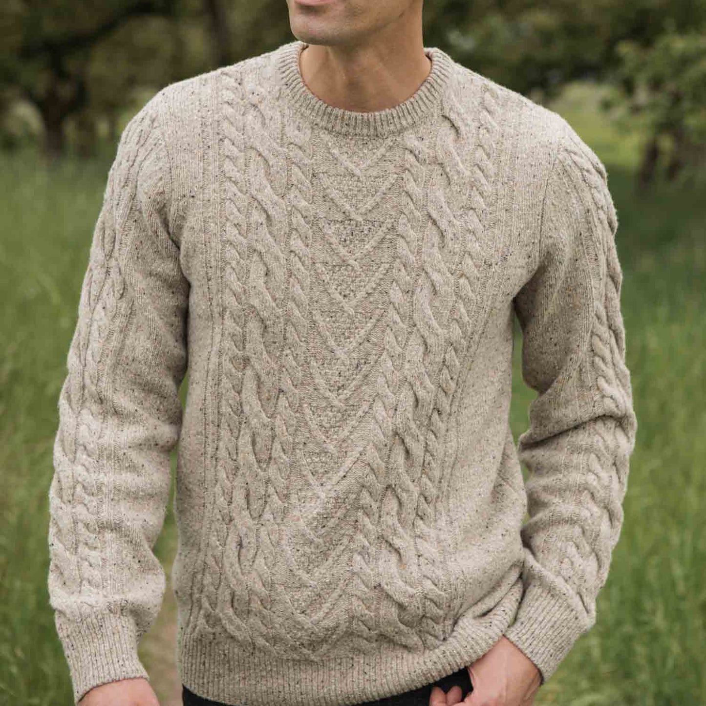 Bridge & Burn Flecked Oatmeal Ludlow Sweater