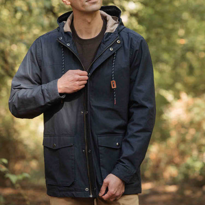 Bridge & Burn Navy Waxed Canvas Marshall Jacket