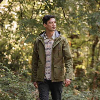 Bridge & Burn Olive Waxed Canvas Marshall Jacket