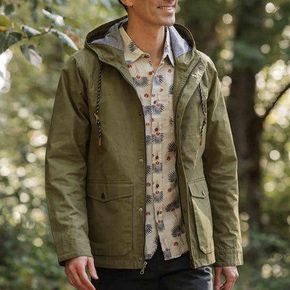 Bridge & Burn Olive Waxed Canvas Marshall Jacket