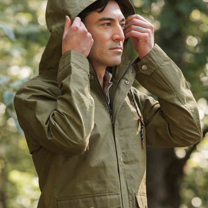 Bridge & Burn Olive Waxed Canvas Marshall Jacket