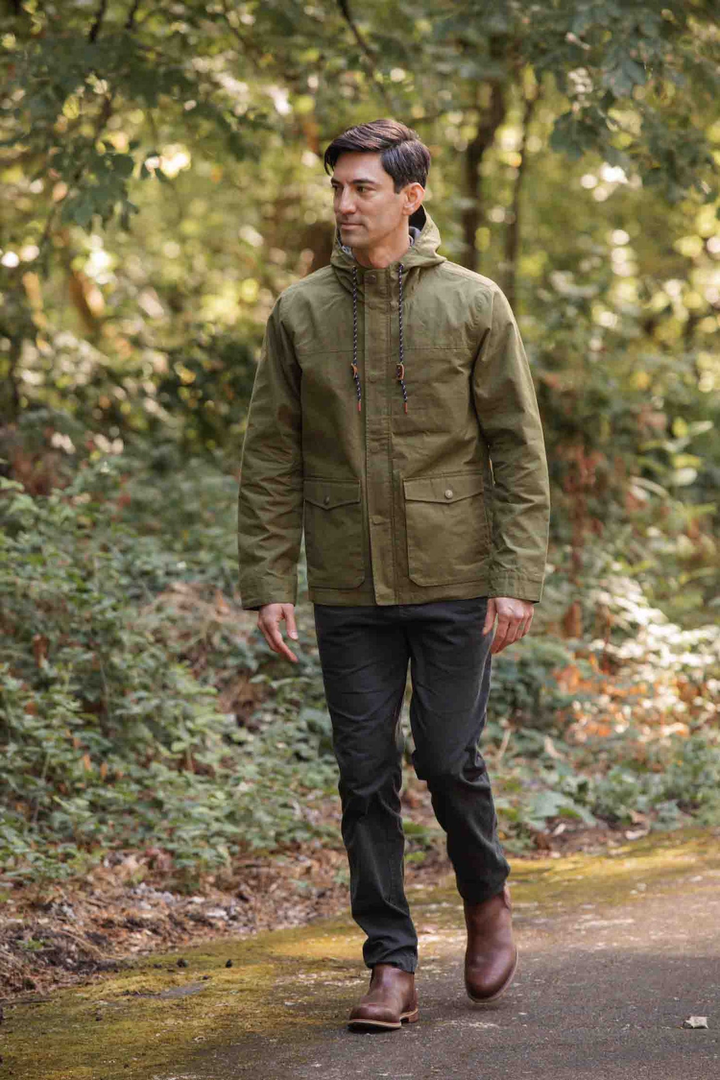 Bridge & Burn Olive Waxed Canvas Marshall Jacket
