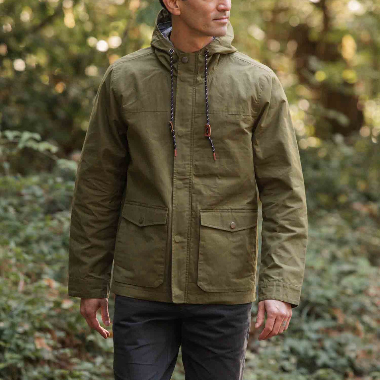 Bridge & Burn Olive Waxed Canvas Marshall Jacket