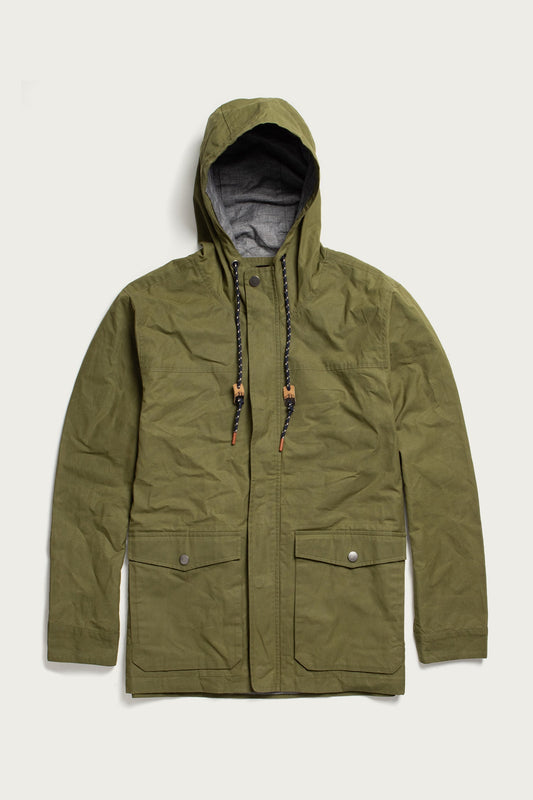 Bridge & Burn Olive Waxed Canvas Marshall Jacket Olive Waxed Canvas